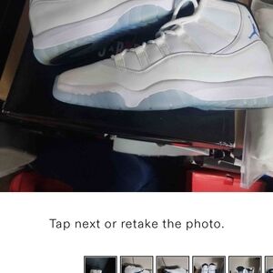 Jordan Athletic Shoes - White and Blue